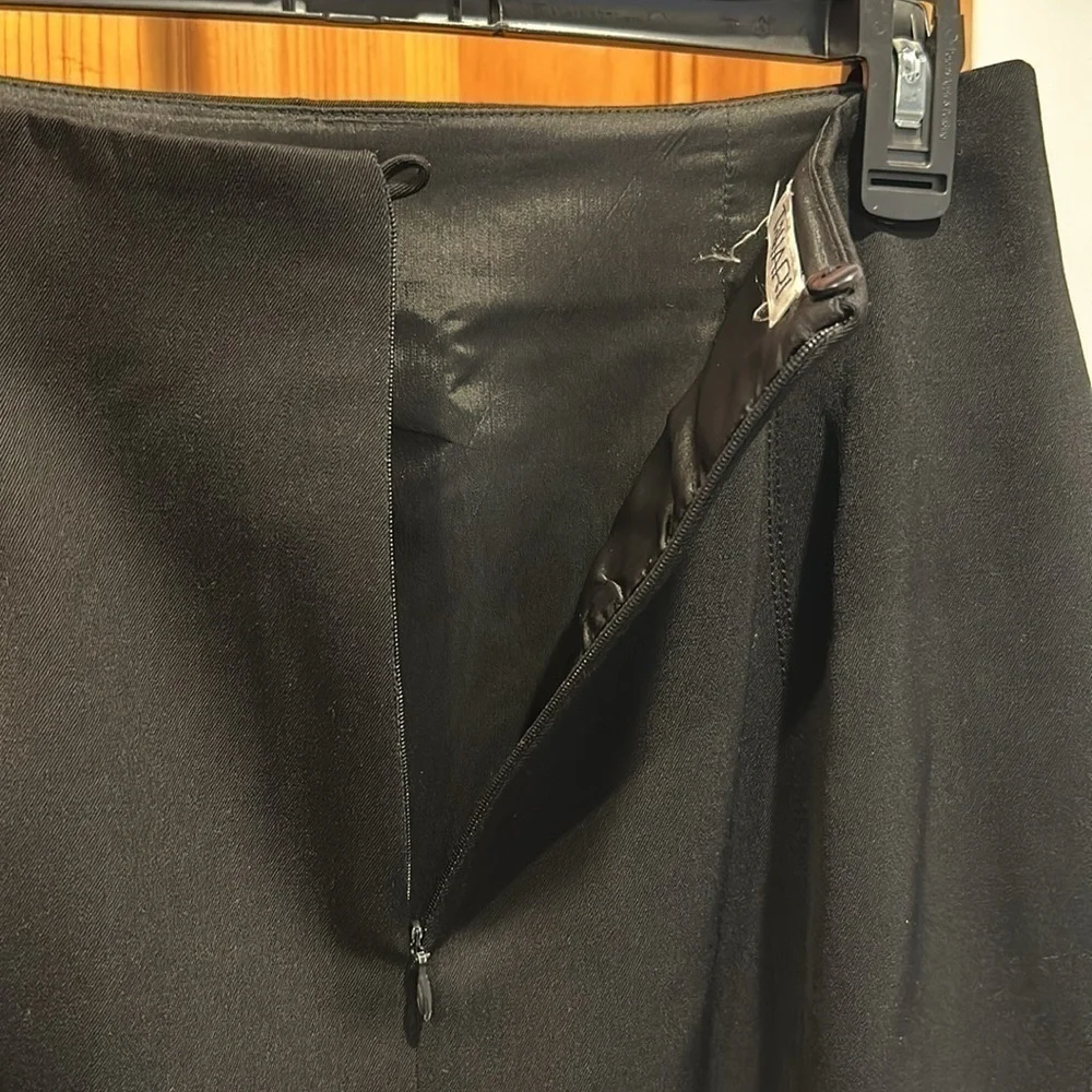 Tahari 100% Pure Wool Black Pencil Skirt Size 12 - Picture 6 of 9